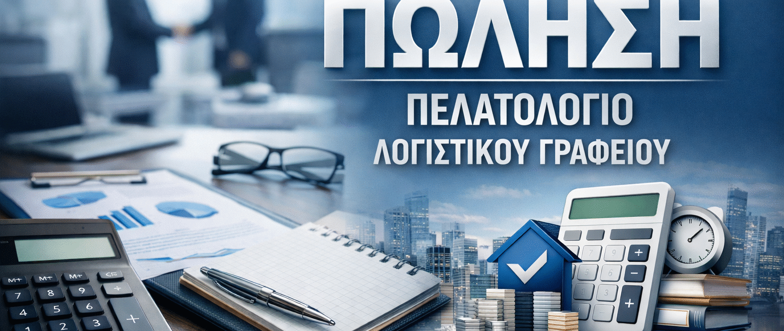 Πώληση πελατολογίου λογιστικού γραφείου με ενεργούς πελάτες και σταθερά έσοδα