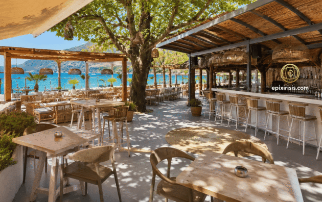 Παραθαλάσσιο beach bar restaurant προς πώληση στην Πλαταριά, κοντά στα Σύβοτα, με οργανωμένη παραλία και πλήρως εξοπλισμένους χώρους.