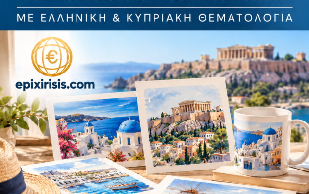 Δικαιώματα τουριστικών σχεδίων – Συλλογή εικαστικών δημιουργιών με θεματολογία Ελλάδα και Κύπρο